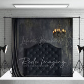 Lofaris Dark Elegant Curtains Chandelier Retro Wall Backdrop